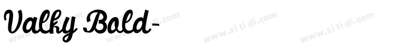 Valky Bold字体转换